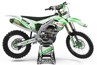 KAWASAKI Graphics Kit MOTUL white