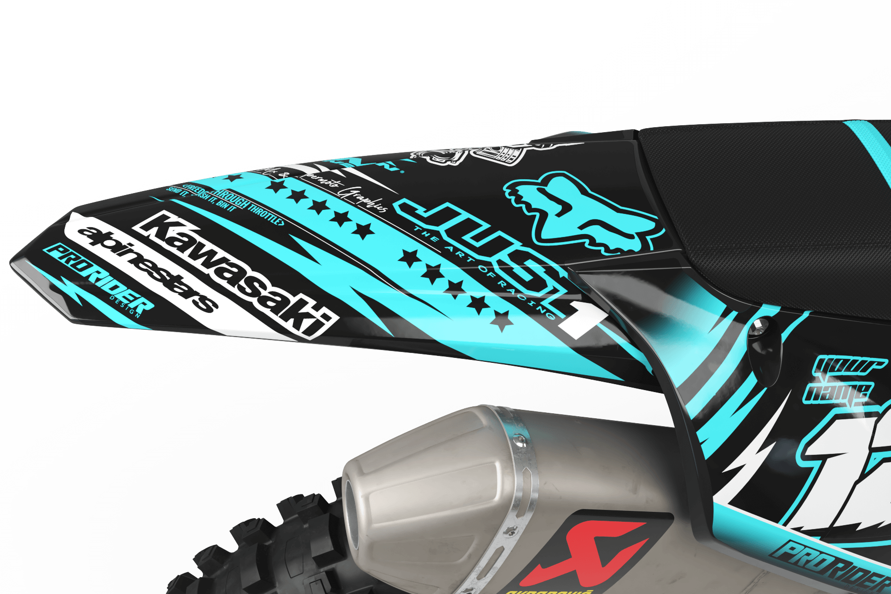 KAWASAKI Graphics Kit JUST1 TEAL