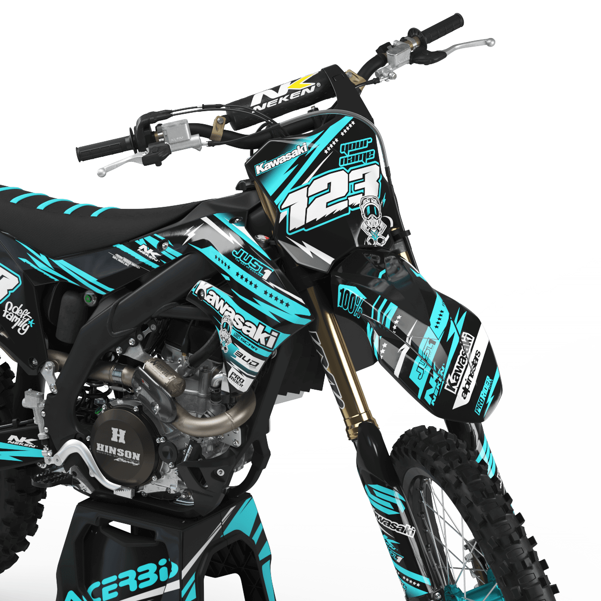 KAWASAKI Graphics Kit JUST1 TEAL