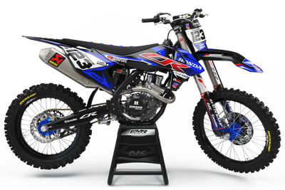 Dirt bike graphics kits honda FACTORY ENERGY Blue|Red: High quality