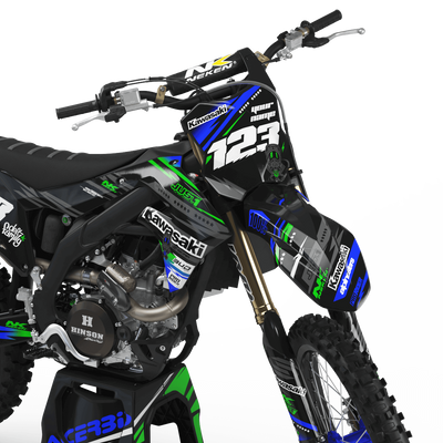 KAWASAKI Graphics Kit JUST1 black