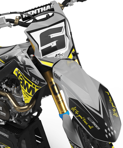 KAWASAKI Graphics Kit KAWI YALLOW MATTE FINISH