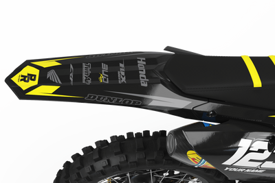 HONDA Graphics Kit BUD RACING Black And Yellow