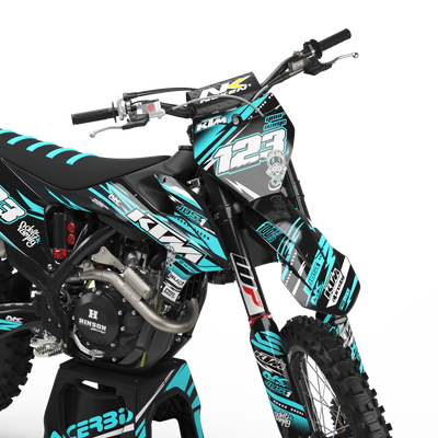 KTM Graphics Kit JUST1 TEAL