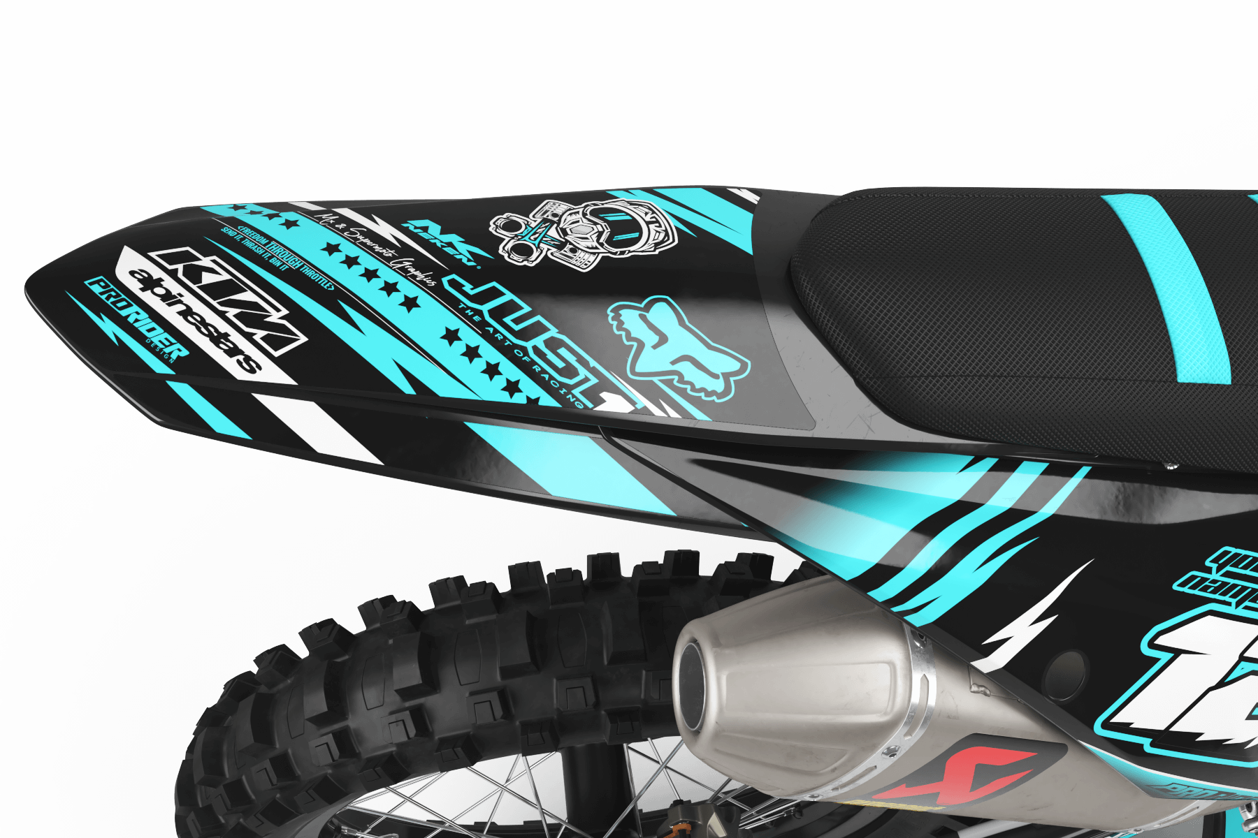 KTM Graphics Kit JUST1 TEAL
