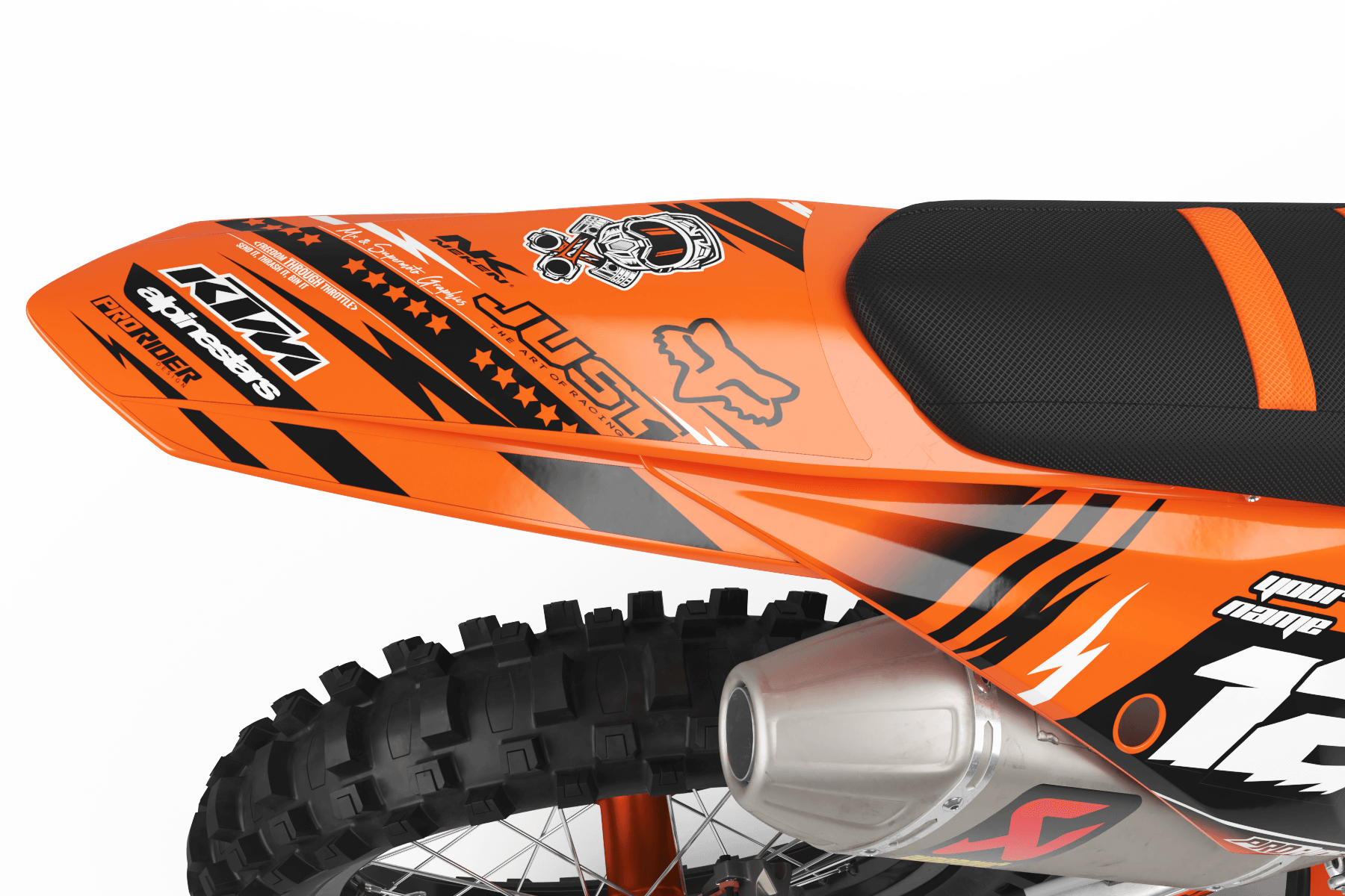 KTM Graphics Kit JUST1 ORANGE