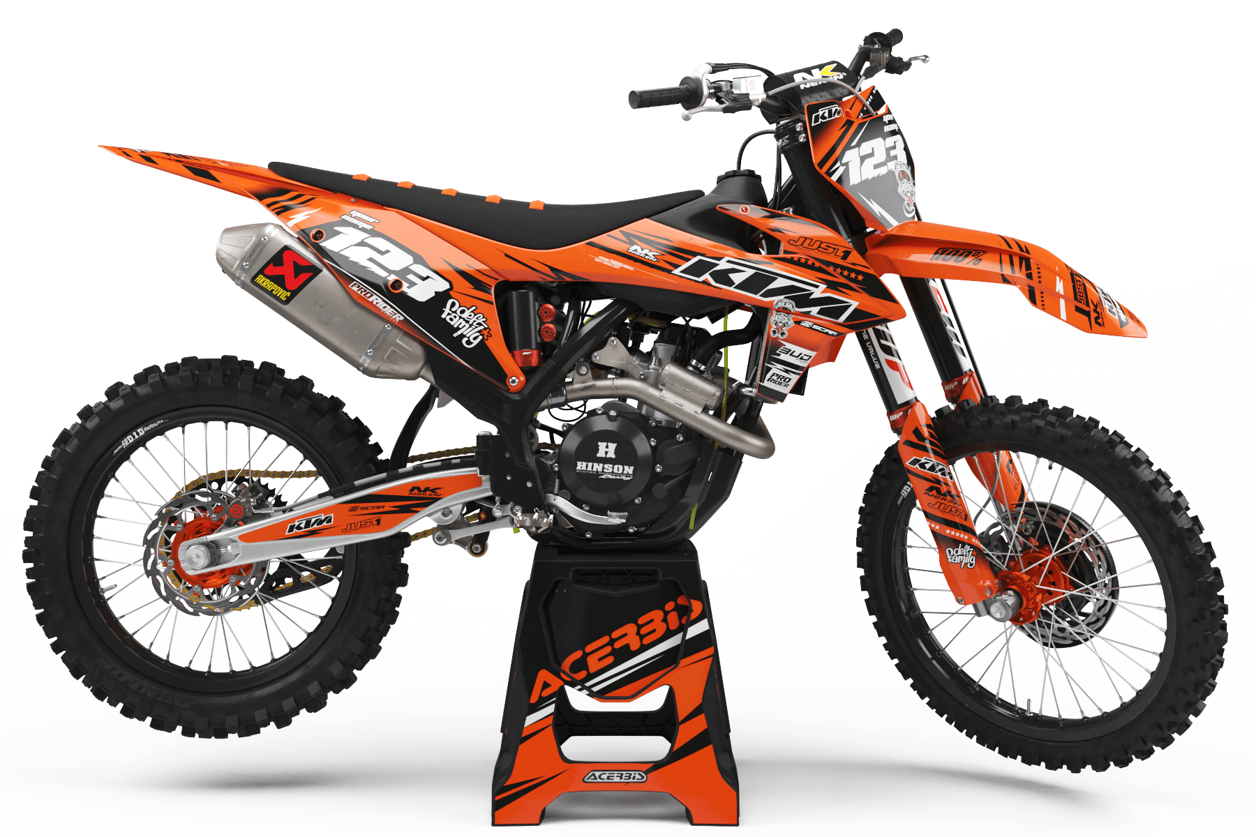 KTM Graphics Kit JUST1 ORANGE