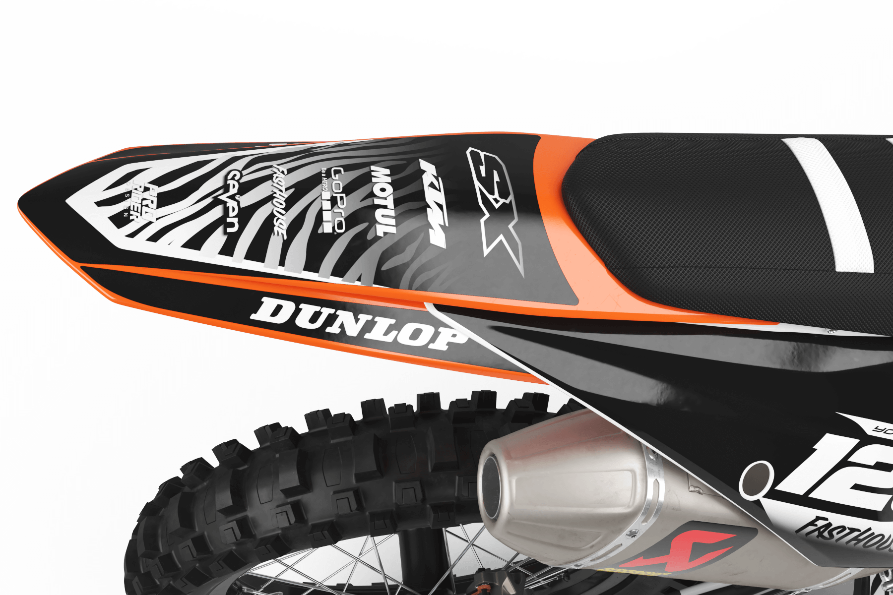 KTM Graphics Kit MOTUL black and white