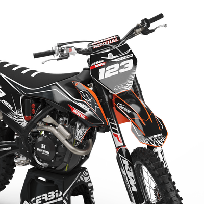 KTM Graphics Kit MOTUL black and white