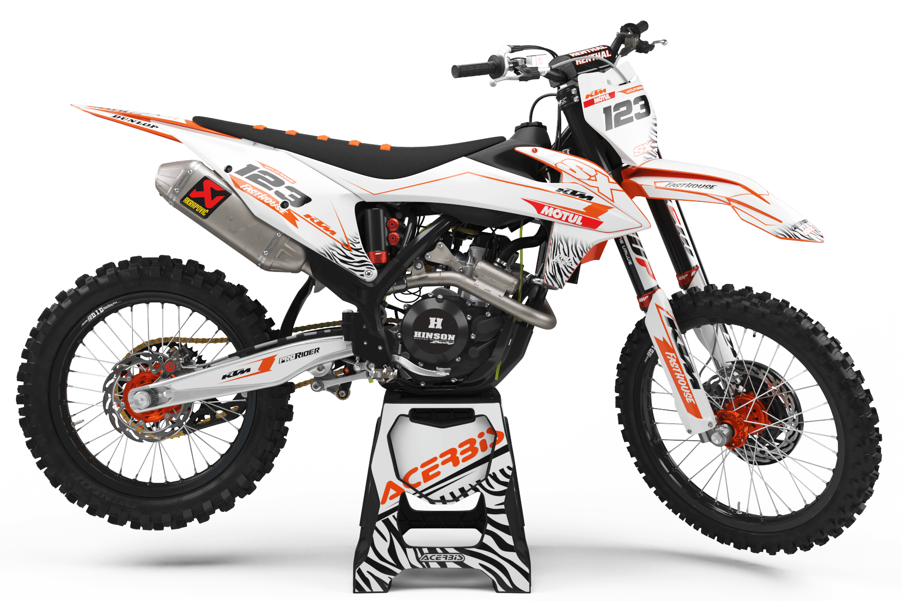 KTM Graphics Kit MOTUL white