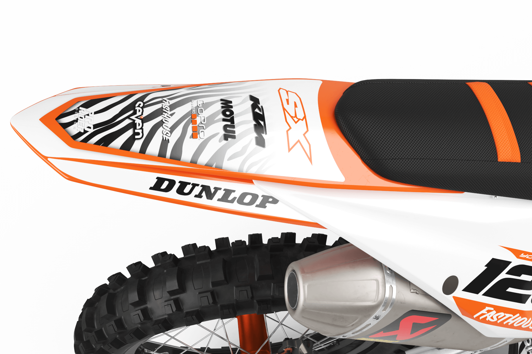 KTM Graphics Kit MOTUL white