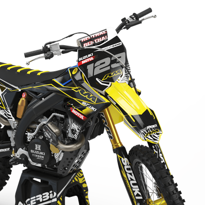 SUZUKI Graphics kit MOTUL black and yellow