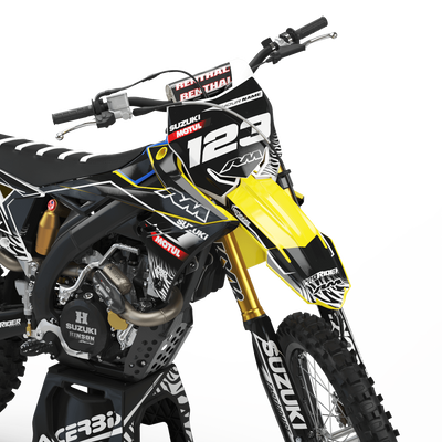 SUZUKI Graphics kit MOTUL black and white