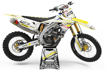 SUZUKI Graphics kit MOTUL white and yellow