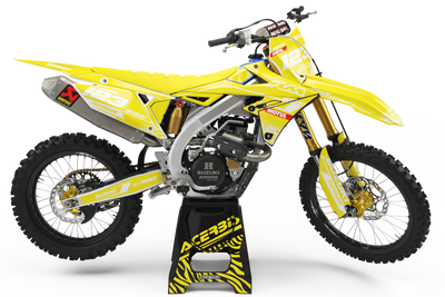 SUZUKI Graphics kit MOTUL yellow and white