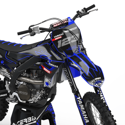 Yamaha graphics black and blue