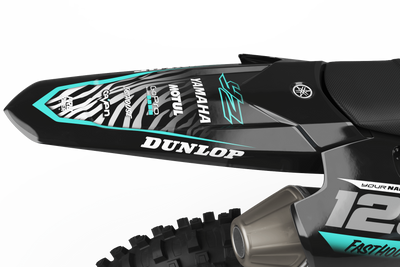 Yamaha graphics MOTUL black and teal