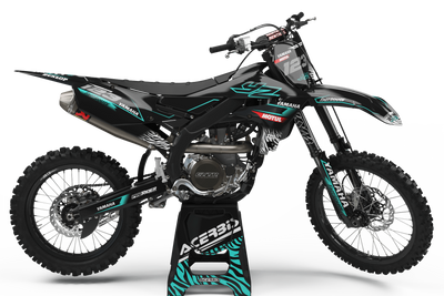 Yamaha graphics MOTUL black and teal