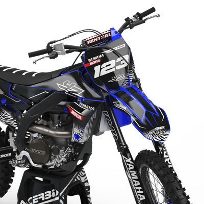Yamaha graphics MOTUL black and white