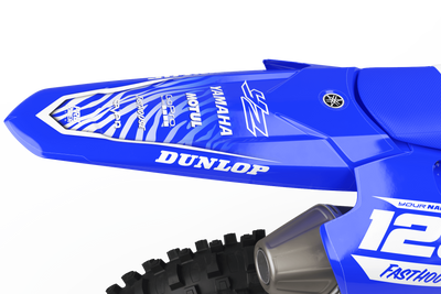Yamaha graphics MOTUL blue and white