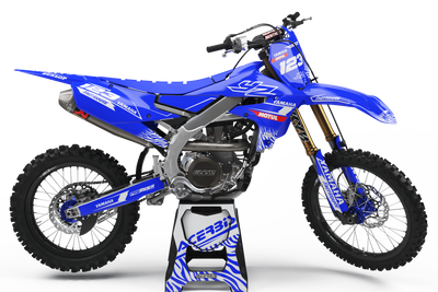 Yamaha graphics MOTUL blue and white