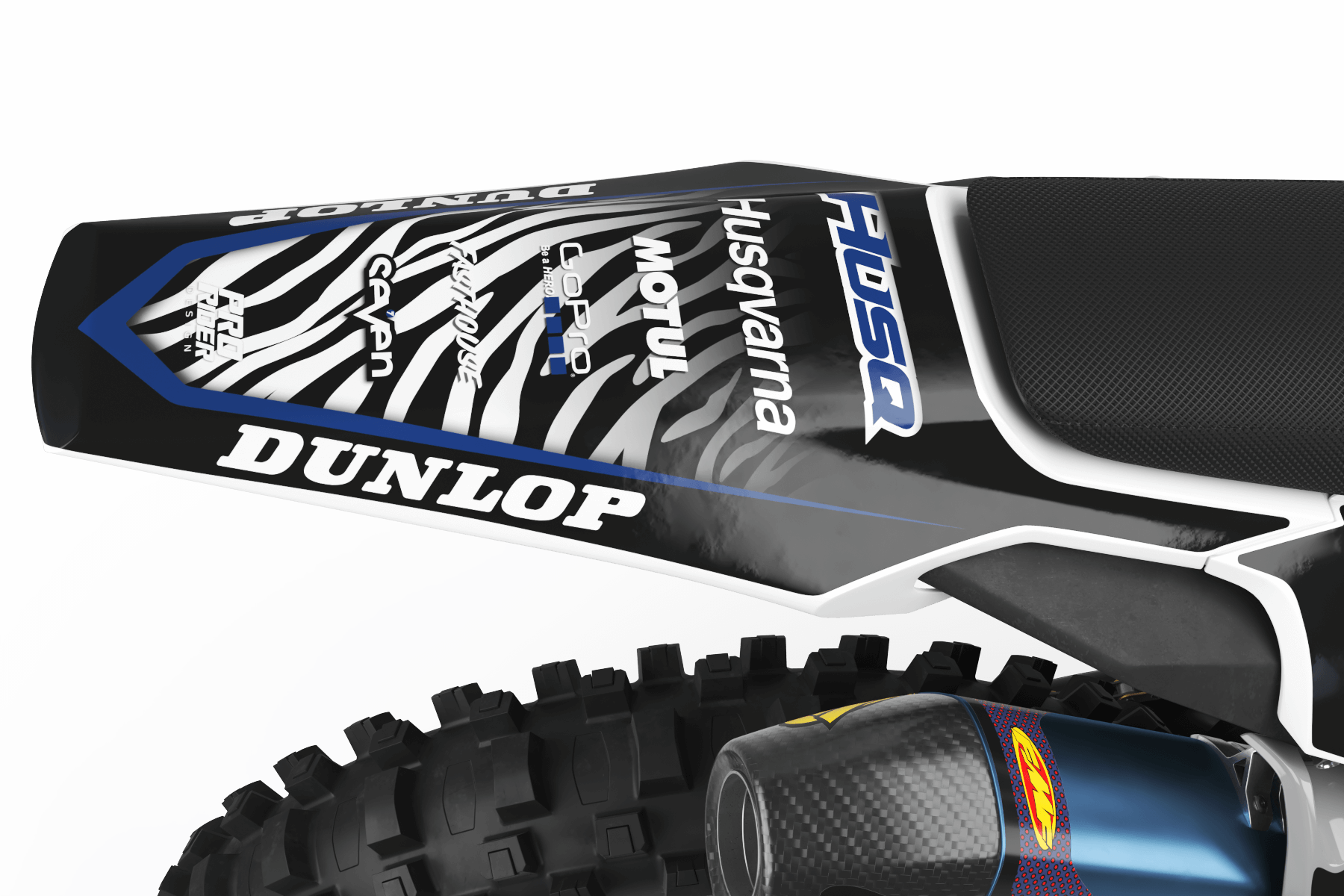 Graphic kit HUSQVARNA MOTUL black and blue