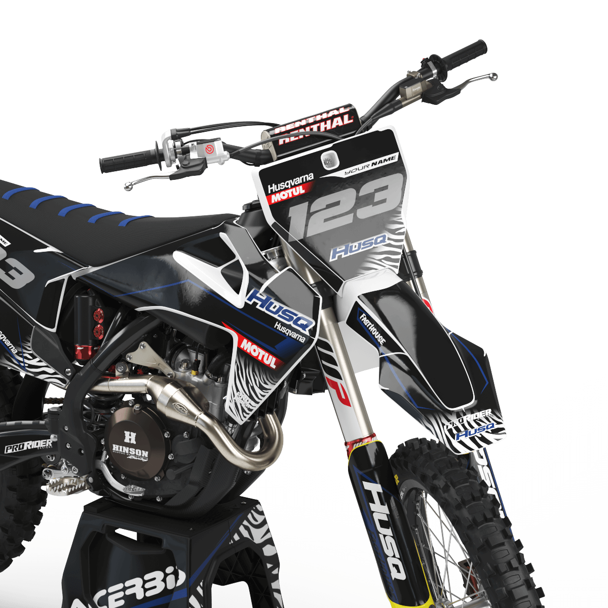 Graphic kit HUSQVARNA MOTUL black and blue