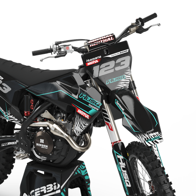 Graphic kit HUSQVARNA MOTUL black and teal