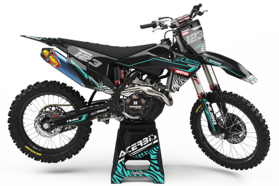 Graphic kit HUSQVARNA MOTUL black and teal