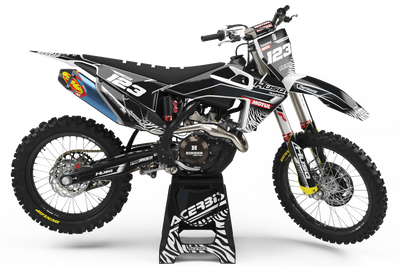 Graphic kit HUSQVARNA MOTUL black and white