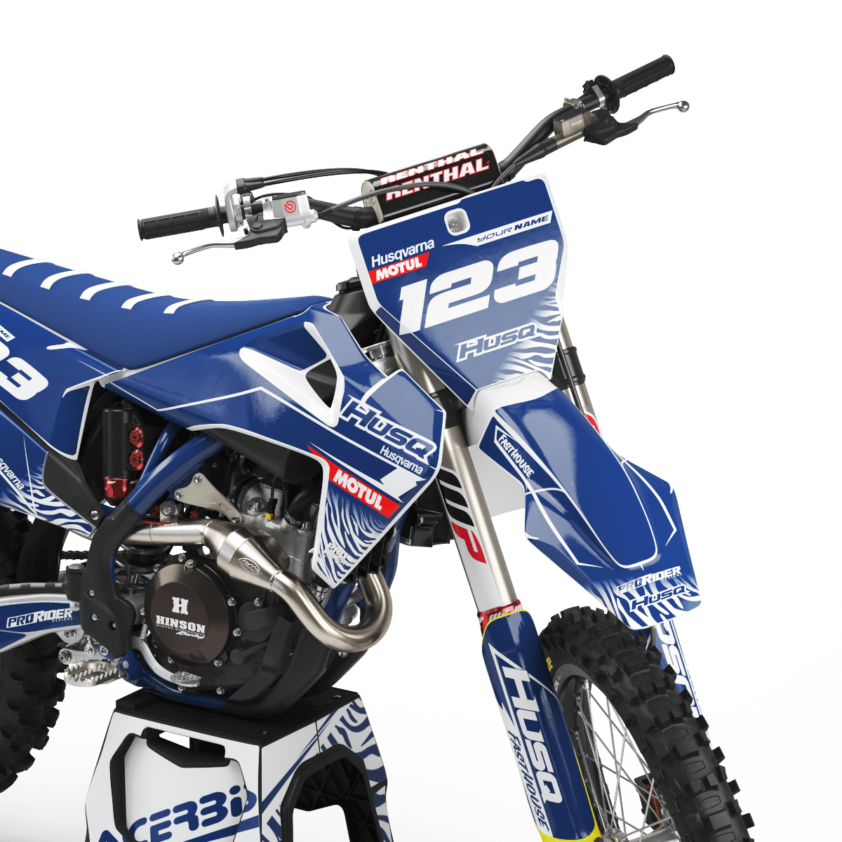 Graphic kit HUSQVARNA MOTUL blue and white