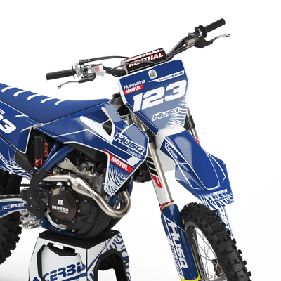 Graphic kit HUSQVARNA MOTUL blue and white