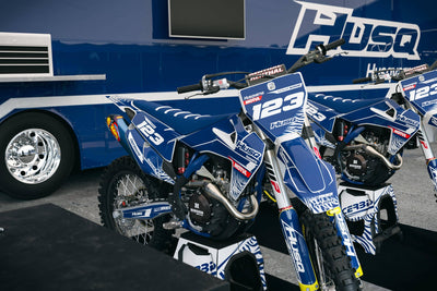Graphic kit HUSQVARNA MOTUL blue and white
