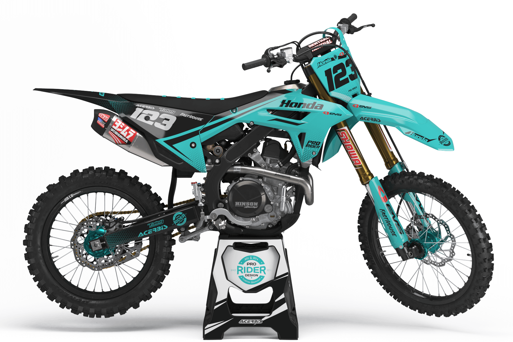 HONDA Graphics Kit EVS teal