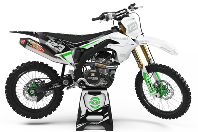 KAWASAKI Graphics Kit EVS BLACK and WHITE