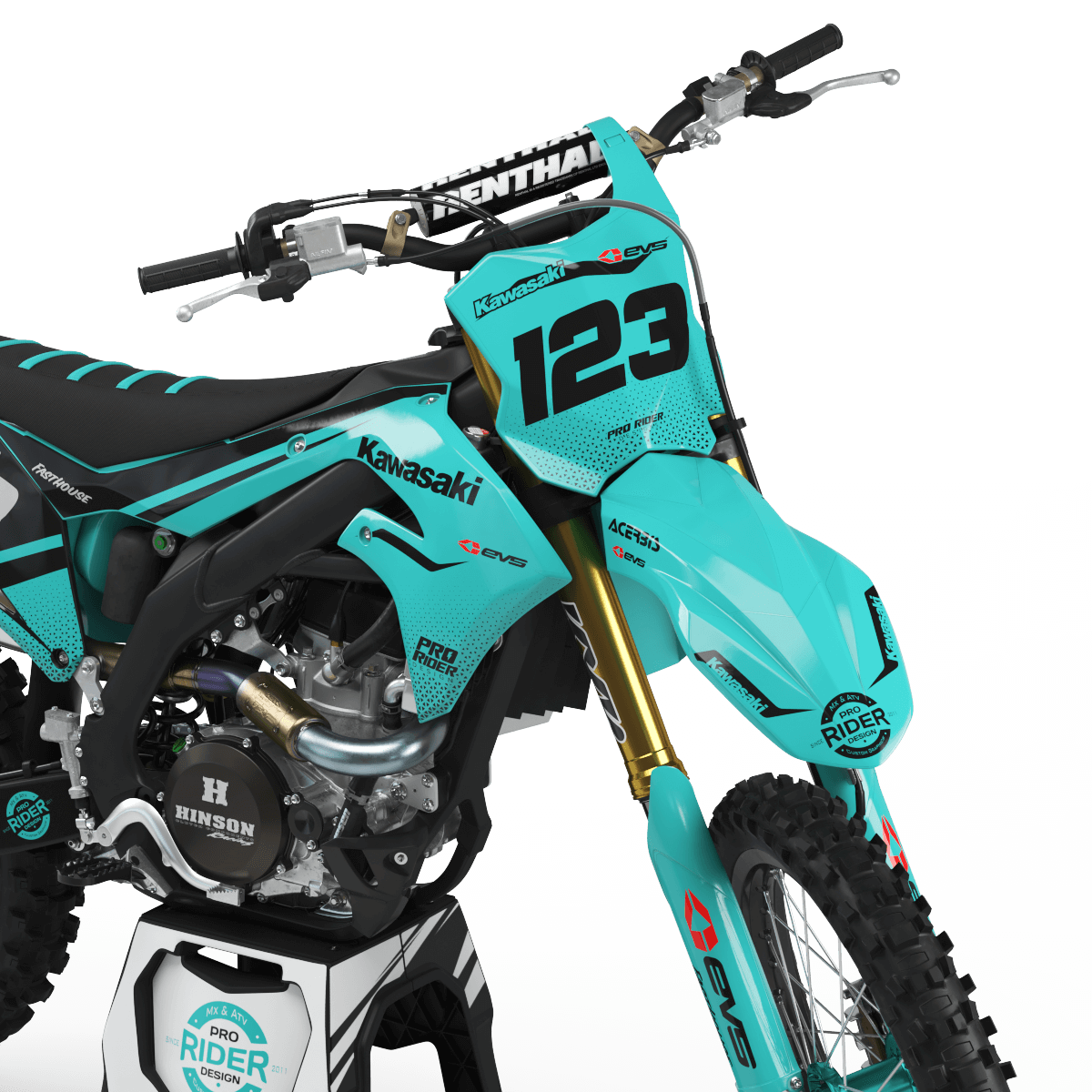 KAWASAKI Graphics Kit EVS TEAL