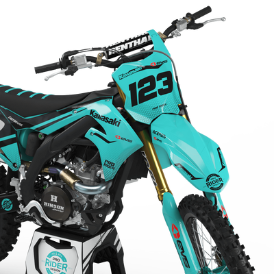 KAWASAKI Graphics Kit EVS TEAL