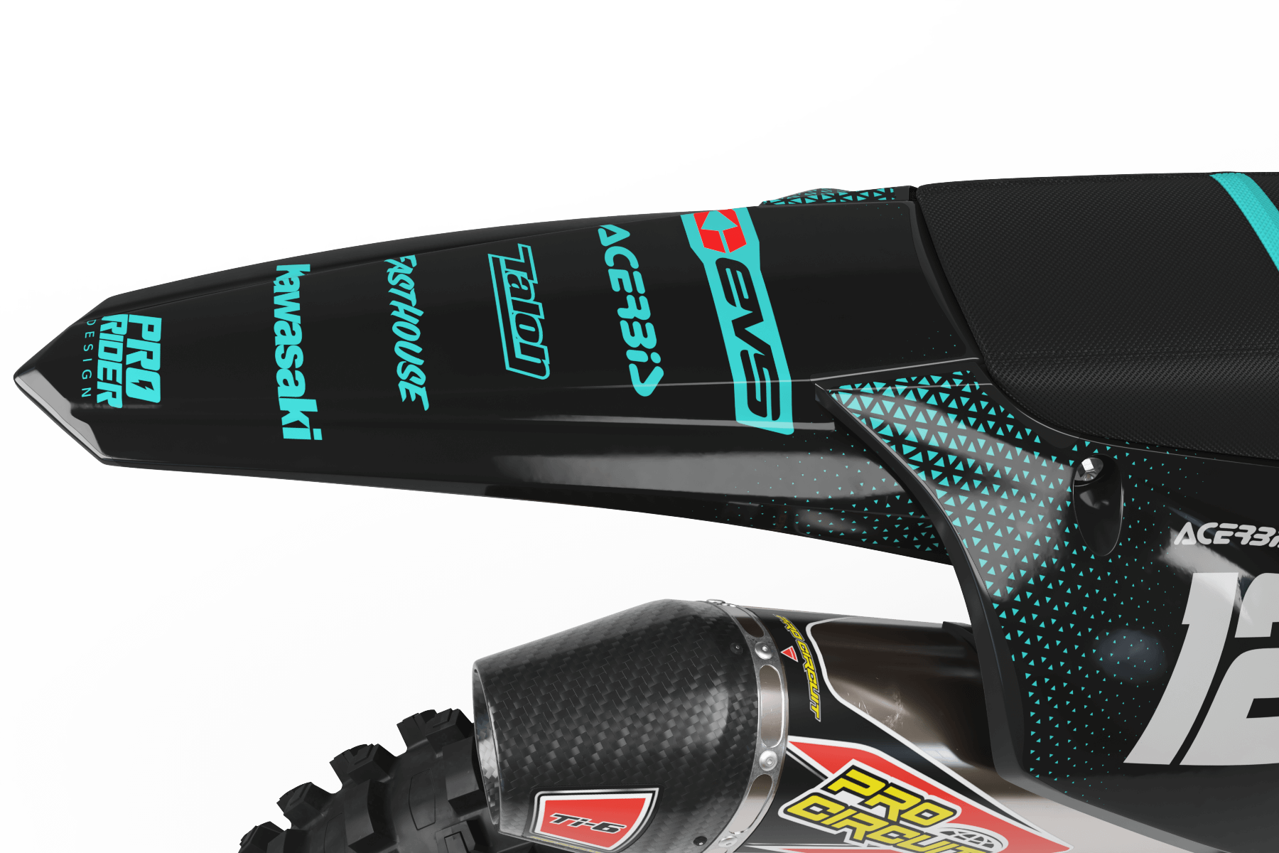 KAWASAKI Graphics Kit EVS TEAL