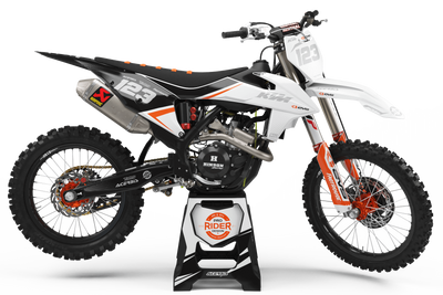 KTM Graphics Kit EVS BLACK AND WHITE