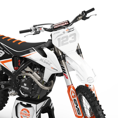 KTM Graphics Kit EVS BLACK AND WHITE