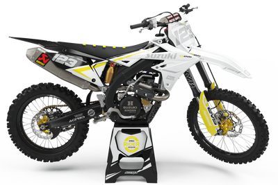 SUZUKI Graphics kit EVS black and WHITE