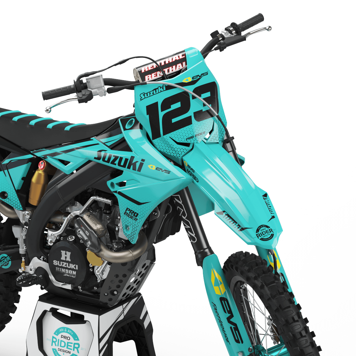 SUZUKI Graphics kit EVS TEAL