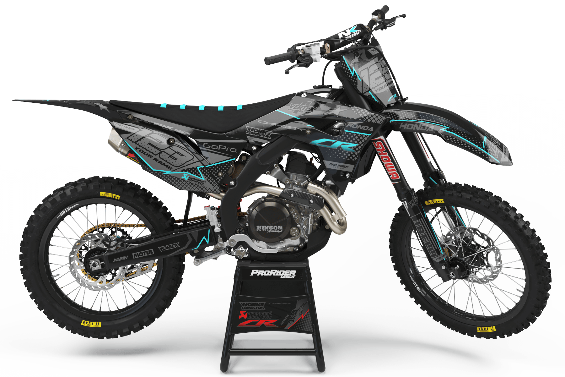 HONDA Graphics Kit VERTEX TURQUOISE