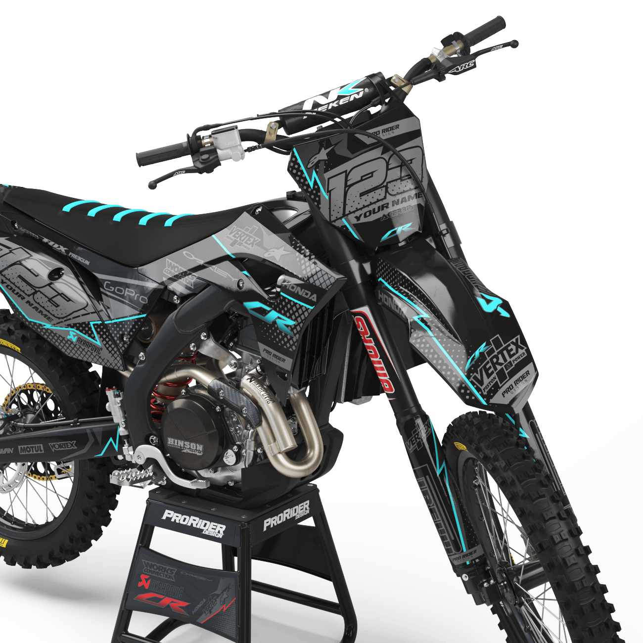 HONDA Graphics Kit VERTEX TURQUOISE