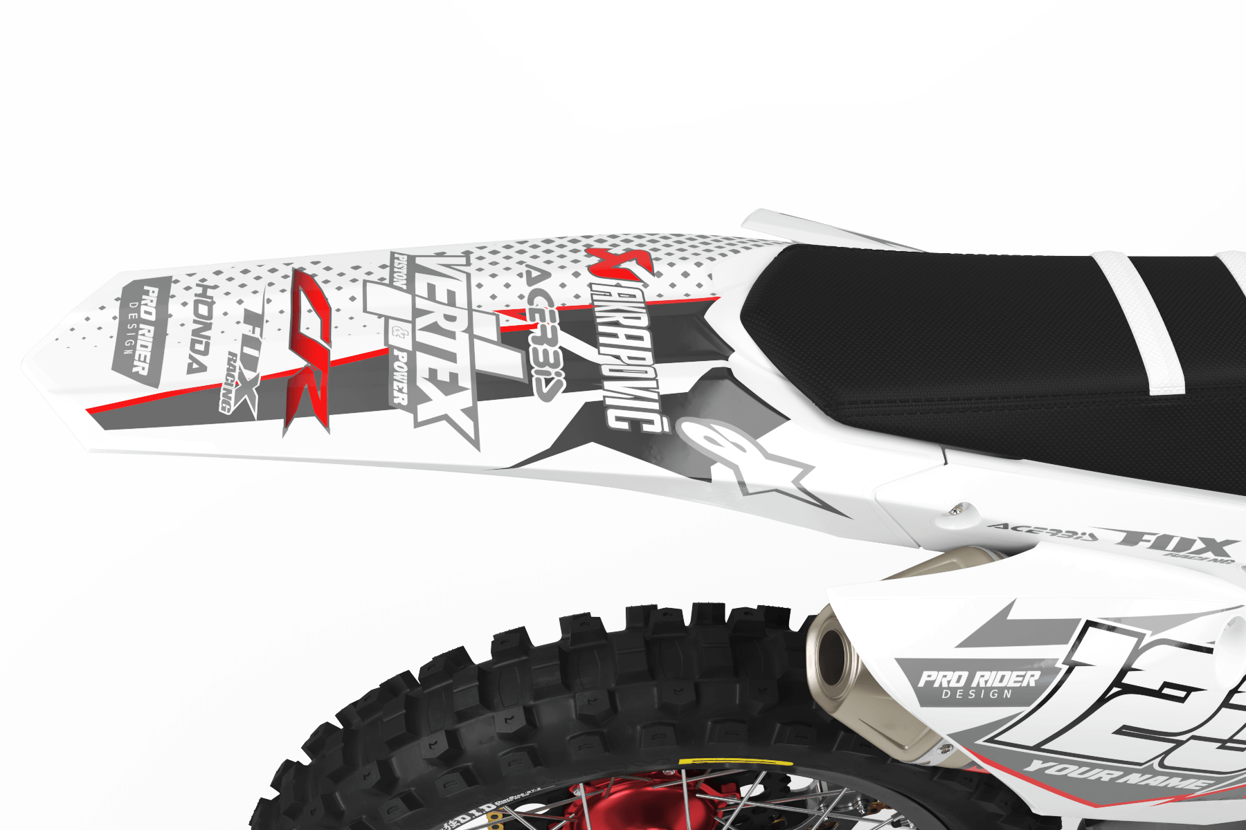 HONDA Graphics Kit VERTEX WHITE