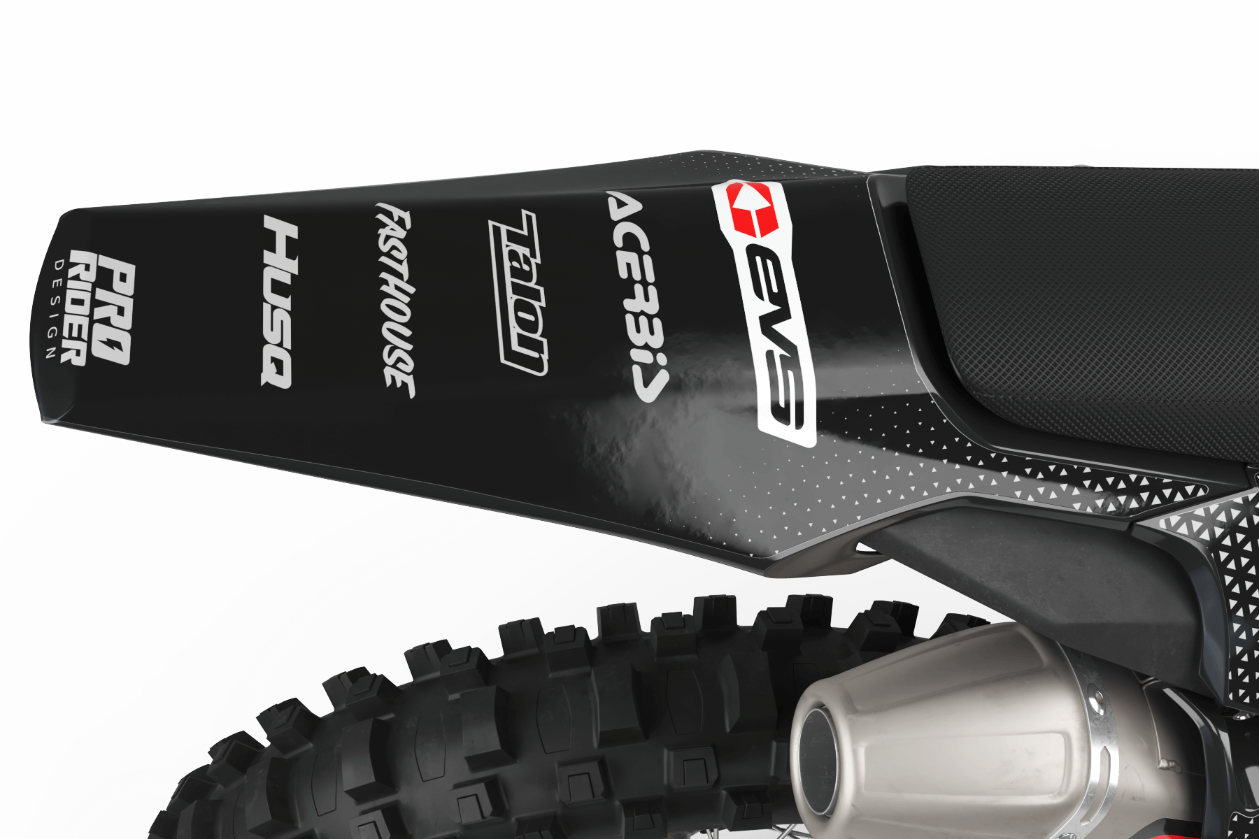 Graphic kit HUSQVARNA EVS BLACK AND WHITE