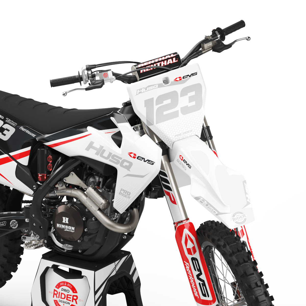 Graphic kit HUSQVARNA EVS BLACK AND WHITE