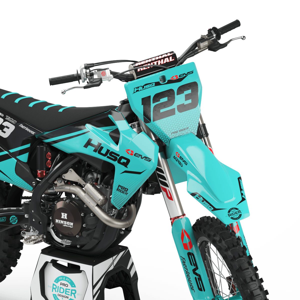 Graphic kit HUSQVARNA EVS TEAL