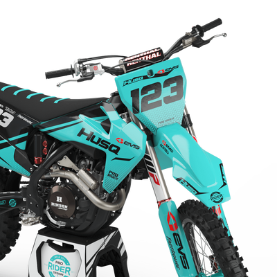 Graphic kit HUSQVARNA EVS TEAL