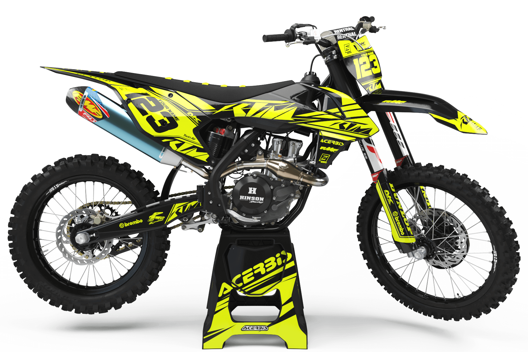 FLUO Graphics Kit KTM FMF